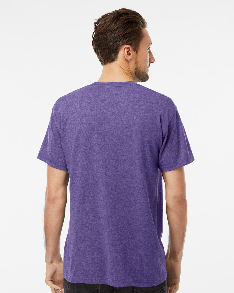 Playera Morado Jaspe Htr Pur - costado