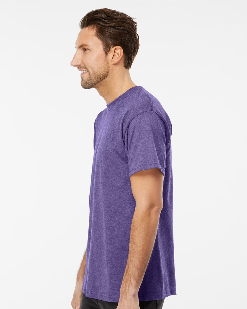 Playera Morado Jaspe Htr Pur - espalda